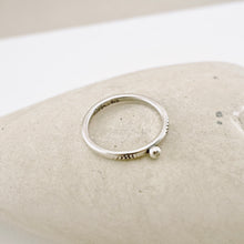 Load image into Gallery viewer, Stacking Ring - Single Silver Granule (Size 6 1/4) SS