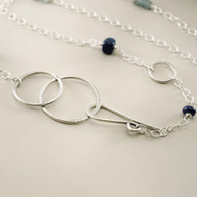Load image into Gallery viewer, TN Lapis &amp; Blue Kyanite Optical Holder / Necklace (SS)