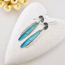 Load image into Gallery viewer, RH - Dragonfly Single Drop Earrings (Aqua Blue)