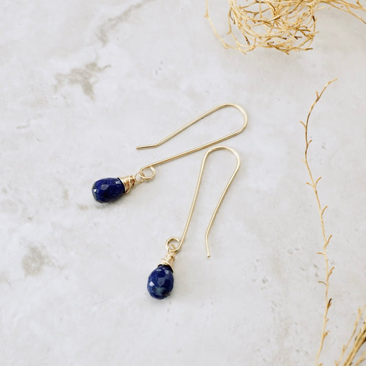 Lapis Drop Earrings