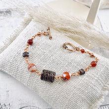 Load image into Gallery viewer, TN Agate &amp; Crystal Cluster Earrings (Copper)