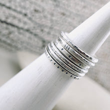 Load image into Gallery viewer, Stackable - Textured 2mm Ring (Sterling)