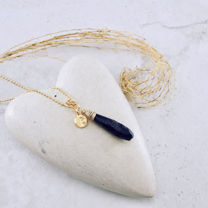 Lapis Drop Pendant