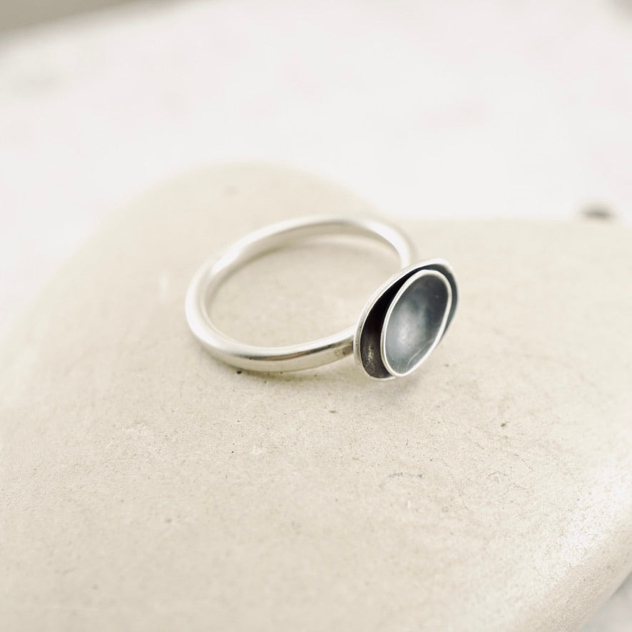 Stackable Nesting Oval Pod Ring