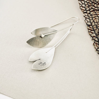 Peace Lily Textured Earrings