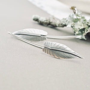 BG - Long Anthurium Earrings (Sterling Silver)