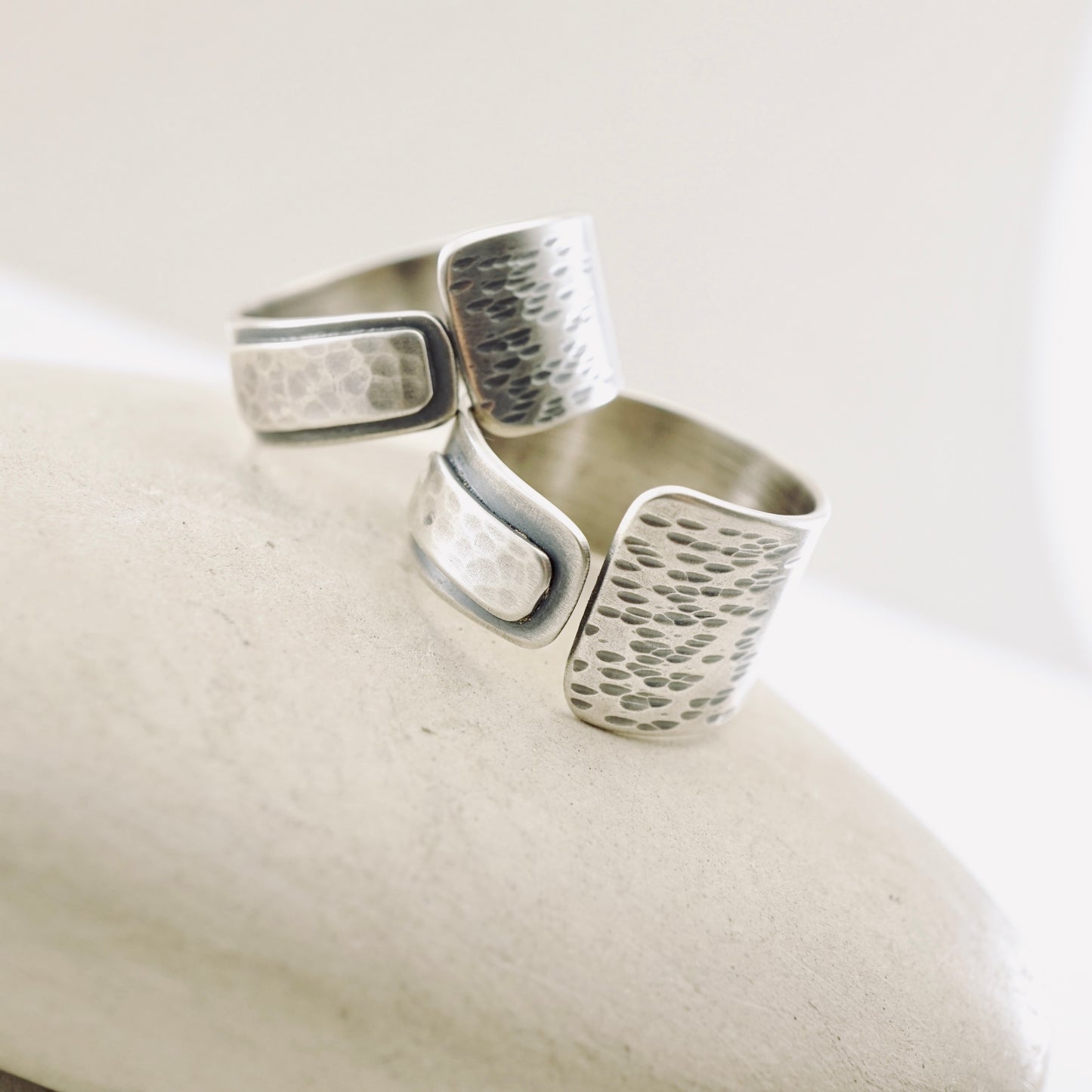 Textured Open Band Ring (Size 8)