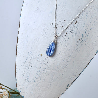 Blue Kyanite Drop Pendant
