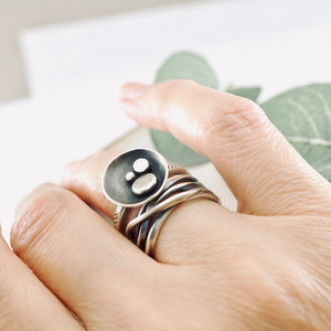 LS - Silver Nest Ring SS (Thin Band) (Sizes 5.5, 7.5)