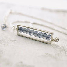 Load image into Gallery viewer, TN Iotile Long Bar Necklace (Sterling Silver)