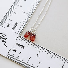 Load image into Gallery viewer, TN Carnelian Threader Box Chain Earrings (SS)