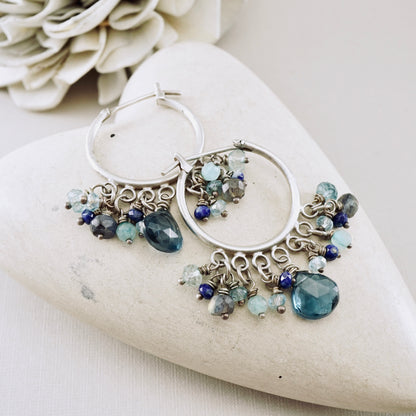 Ocean Breeze Hoop Earrings