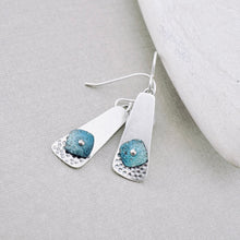 Load image into Gallery viewer, RH - Retro Petite Square Tapered Earrings (Turquoise &amp; Sky)