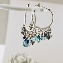 Load image into Gallery viewer, TN Ocean Breeze Hoop Earrings (SS)