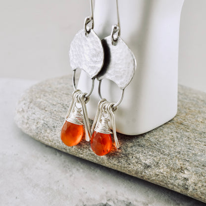 Carnelian Happy Pod Earrings