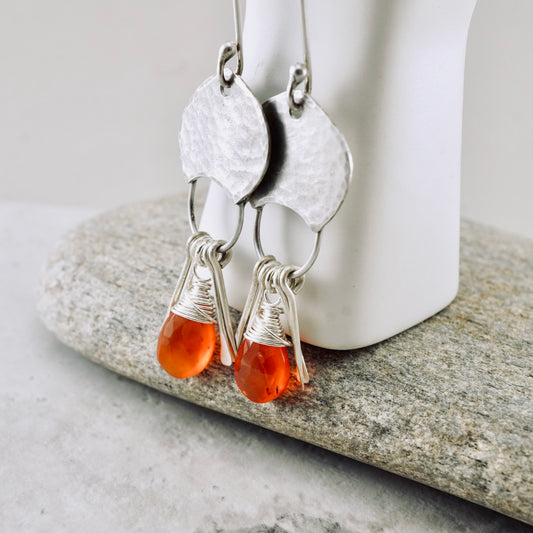 Carnelian Happy Pod Earrings