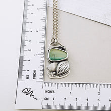 Load image into Gallery viewer, AM - Green Turquoise Leaf Pendant Necklace (SS)