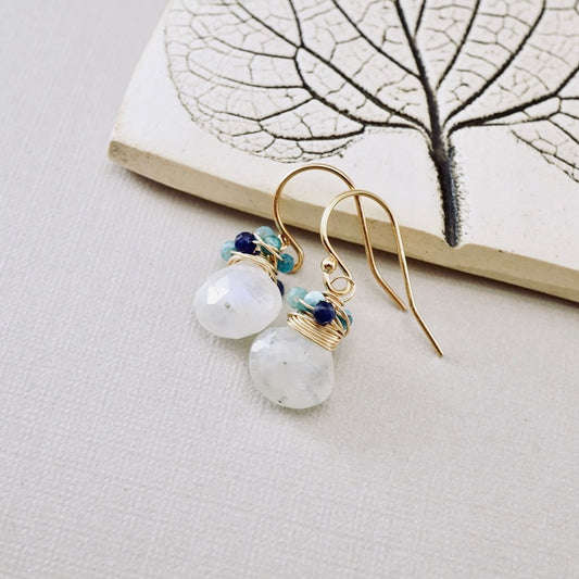 Petite Moonstone Nested Earrings