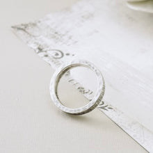 Load image into Gallery viewer, LS – Thin Bark Silver Band (SS) (Size: 6.5)