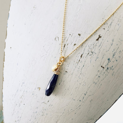 Lapis Drop Pendant