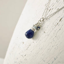 Load image into Gallery viewer, TN Lapis Drop Earrings - French Ear wire (Sterling Silver)