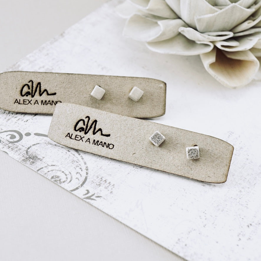 Mini Love Cubes Stud Earrings