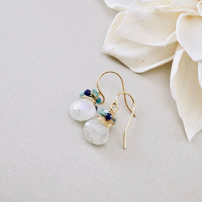 Petite Moonstone Nested Earrings