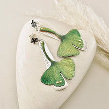 Load image into Gallery viewer, RH - Verdant Gingko Earrings (SS posts) CUSTOM ORDER