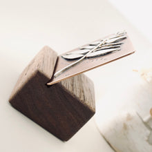 Load image into Gallery viewer, Inspirational Tile – “Never Settle” (Walnut Stand included)