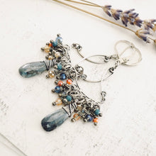 Load image into Gallery viewer, TN Royal Kyanite Chandelier Earrings (SS)