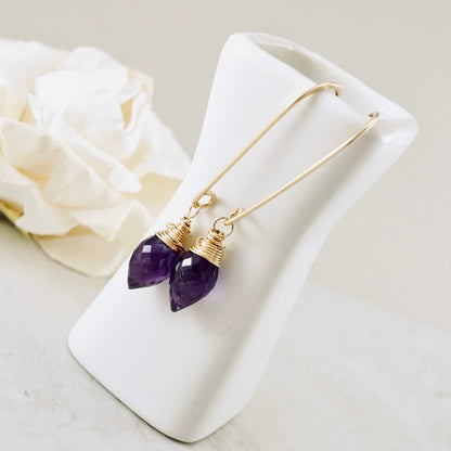 Amethyst Drop Earrings