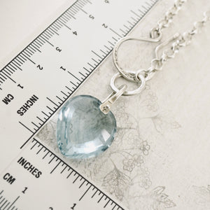 PS - Petite Swings Blue Topaz Heart Pendant (SS)