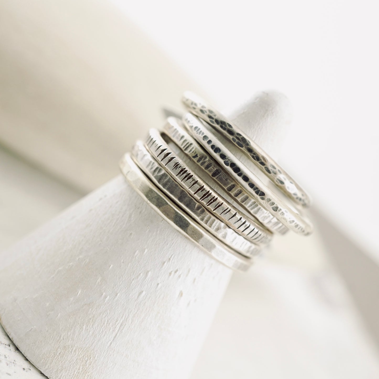 Stackable Textured Ring