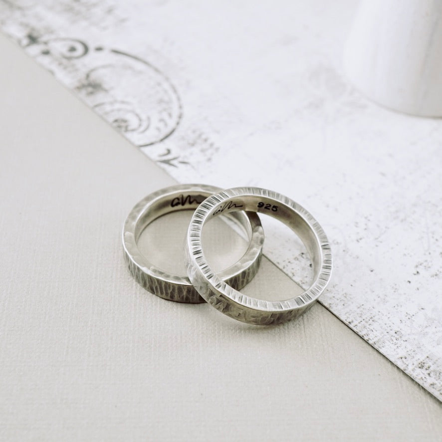 Box Weave Silver Band (Size: 7.5)