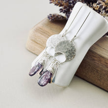 Load image into Gallery viewer, AM – Purple Kyanite Crescent Earrings (SS)