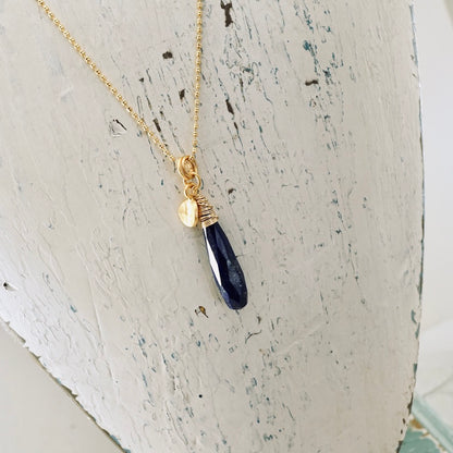 Lapis Drop Pendant