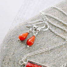 Load image into Gallery viewer, TN Coral Petite Drop Earrings (SS)