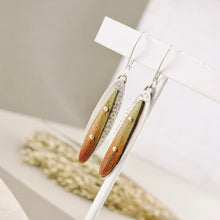 Load image into Gallery viewer, RH - Dragonfly Single Drop Earrings (Pumpkin &amp; Red)