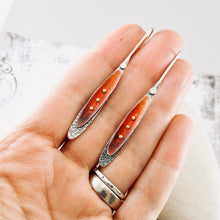 Load image into Gallery viewer, Dragonfly Wing Earrings (Pumpkin Ember)