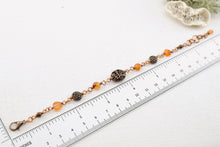 Load image into Gallery viewer, TN Copper Flower Carnelian Bracelet (Copper)