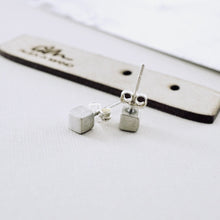 Load image into Gallery viewer, AM – Mini Love Cubes Stud Earrings (SS)