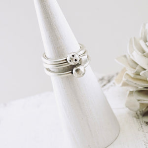 LS – Organic Pod Stacking Ring (SS) (Sizes: 6,8)