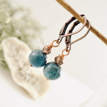 Load image into Gallery viewer, TN Chrysocolla Earrings (Copper)