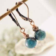 Load image into Gallery viewer, TN Chrysocolla Earrings (Copper)