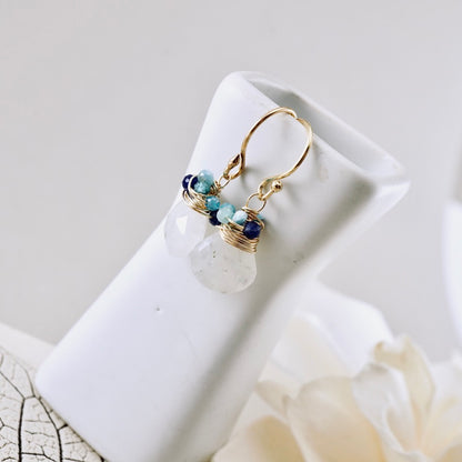 Petite Moonstone Nested Earrings