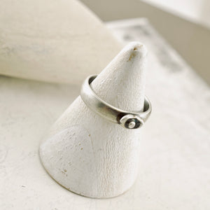 Stackable - Organic Water Cast Ring (Sterling - 7.5)