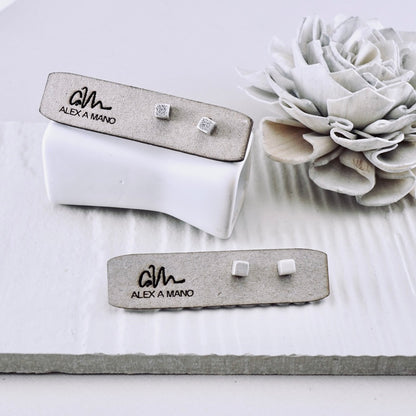 Mini Love Cubes Stud Earrings