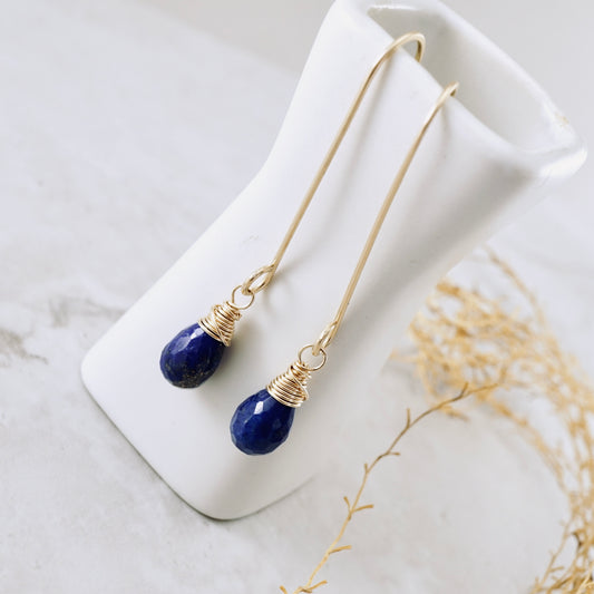 Lapis Drop Earrings