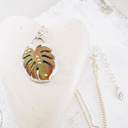 Monstera Organic Pendant (Ember & Moss)