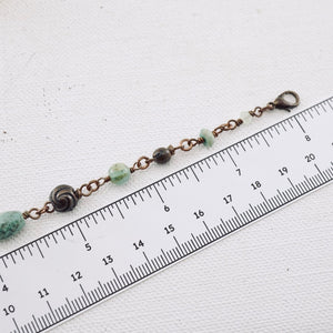 TN Grass Jasper & Green Opal Bracelet (Copper)